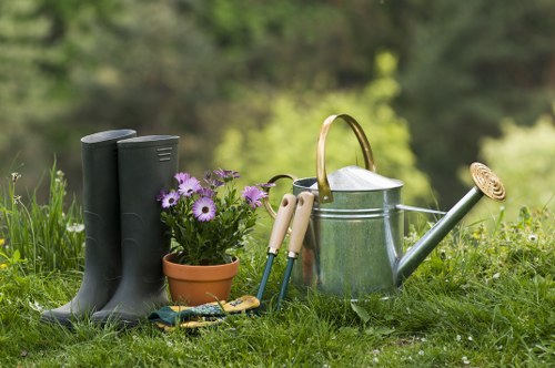 Sustainable landscape gardening in Eltham with layered planting and features