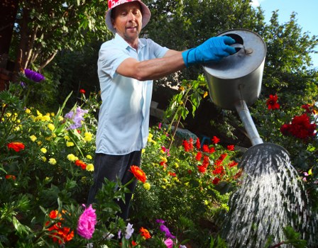 Reusable garden materials prepared for charity donation
